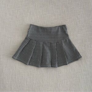 H&M Black and White Checkered Skirt